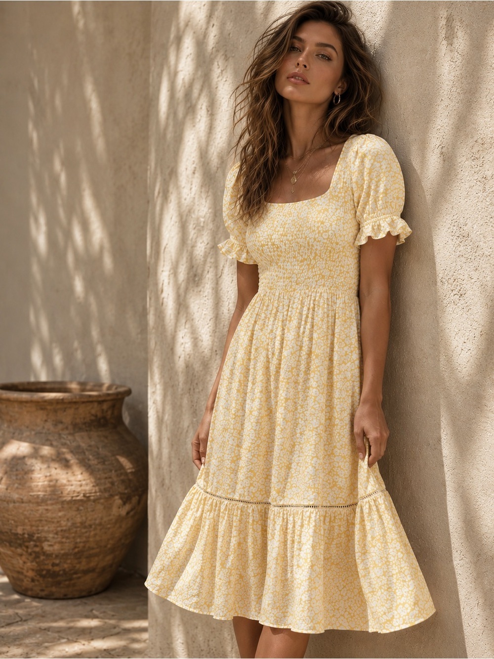 Lost + Wander NWT Sweet Summer Daze Midi Dress - xs